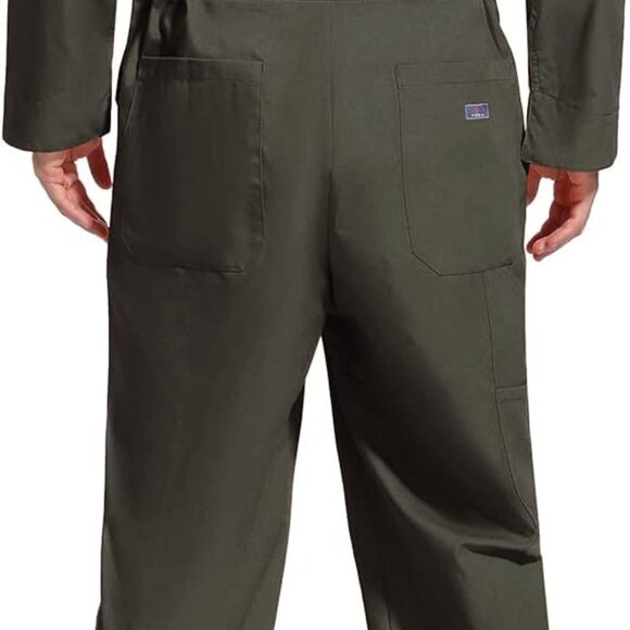 Men's Long Sleeve Stain & Wrinkle Resistant Work Coveralls with Pockets Sz XL - Picture 5 of 9